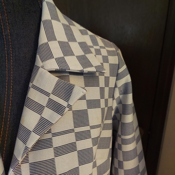 Vintage Retro Geometric Amy Adams Knits Jacket, 16A - Picture 8 of 11